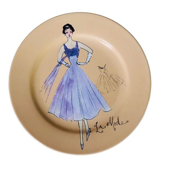 Fashion Dessert Plates 8 inches by Rosanna, Lot of 4 in Box - Picture 2 of 7